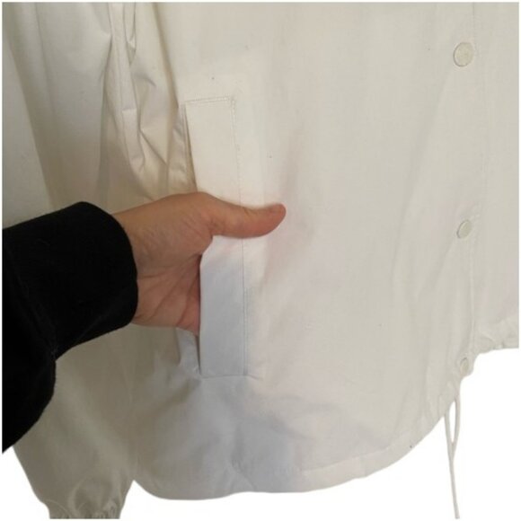 Roots white lined hooded outdoor rain coat/jacket size XL - Picture 7 of 9